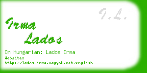 irma lados business card